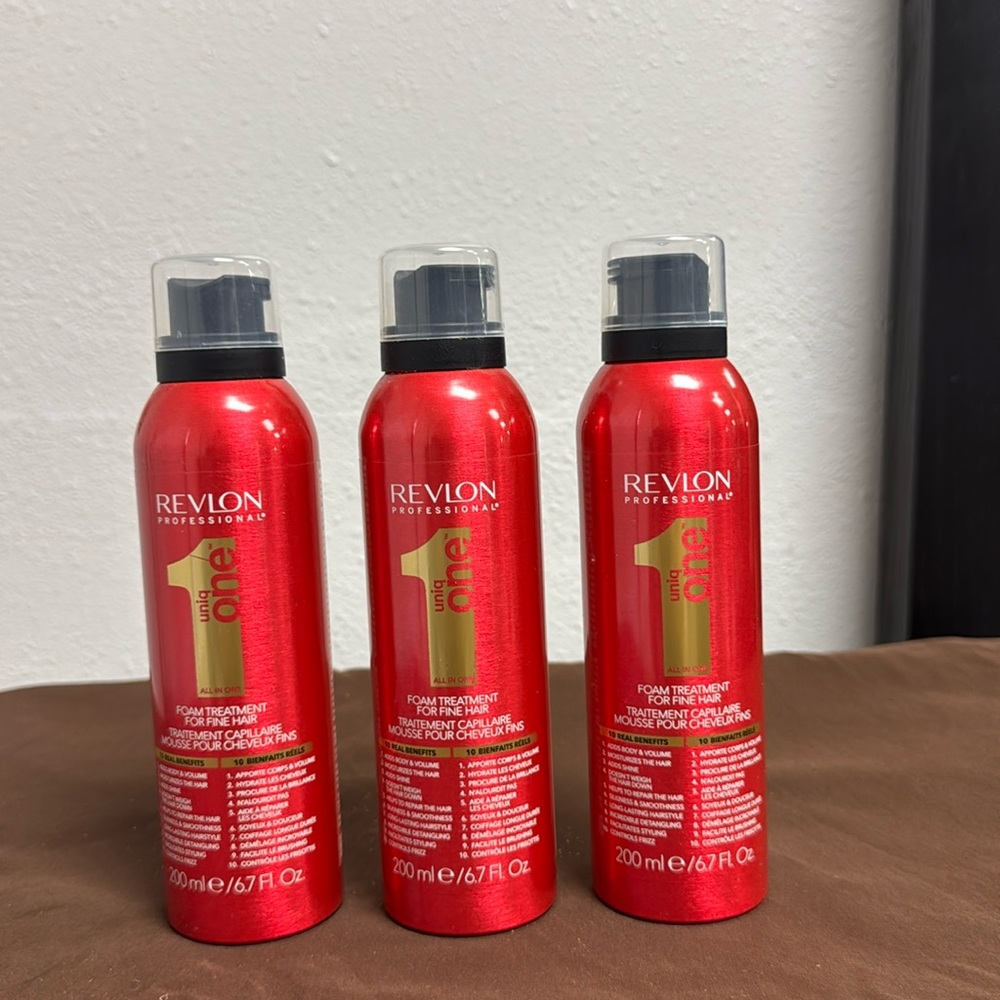 Revlon uniq one treatment foam lot of 3